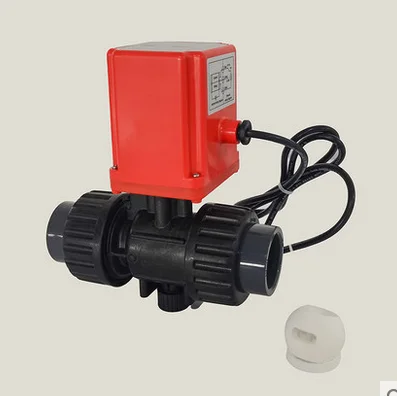 DN15/1/2' Hard Sealing Ceramic Core Three-wire Controlling Ball Valve (DC) PPR Hot Melting