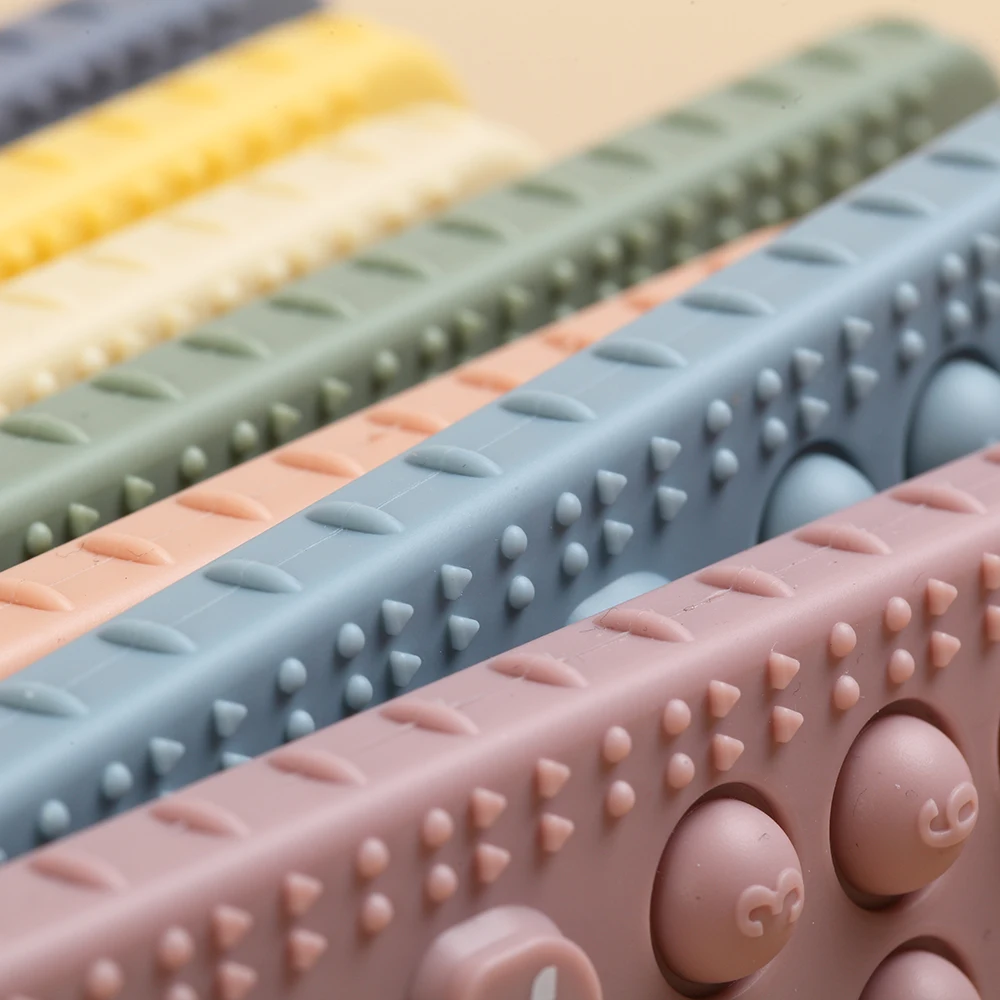 New Design Cheap Price Cordless Phone Teething Toys Baby Silicone Teether