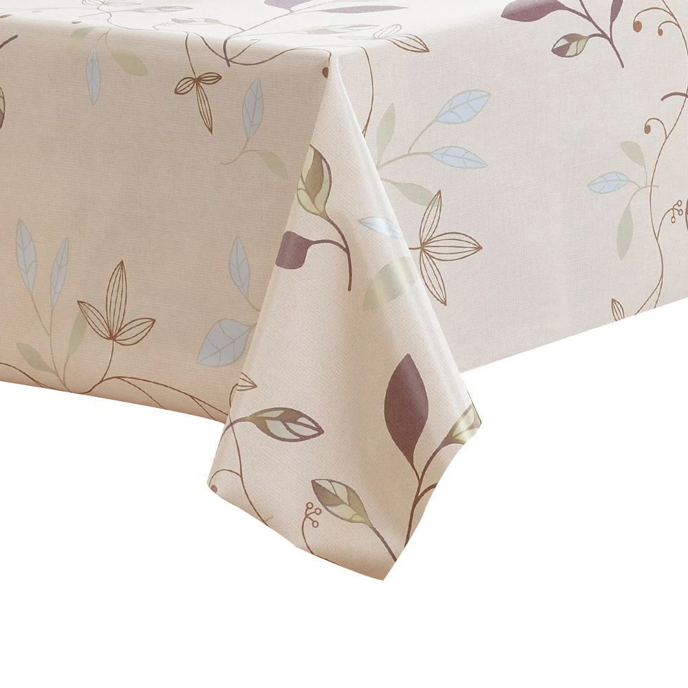 
hot sale for christmas PVC tablecloth plastic printed tablecloth in roll with fabric backing table cloths roll 