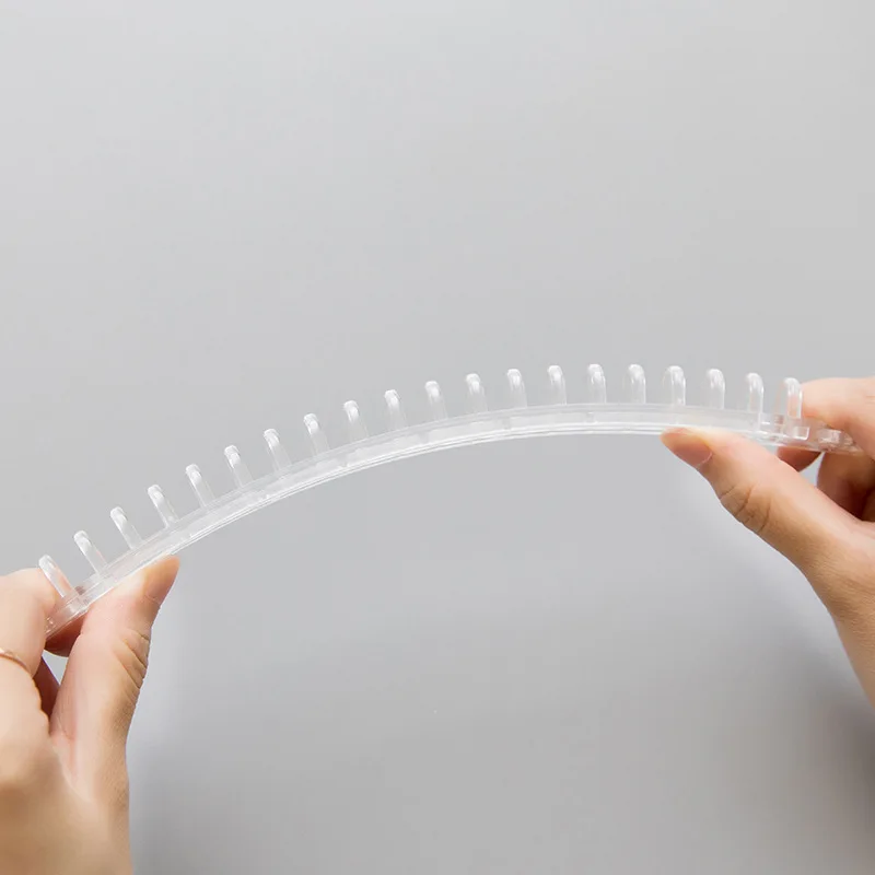 Wholesale B5 26 holes loose leaf document binding ring buckle A5 20 hole binder plastic rubber binder clip buckle