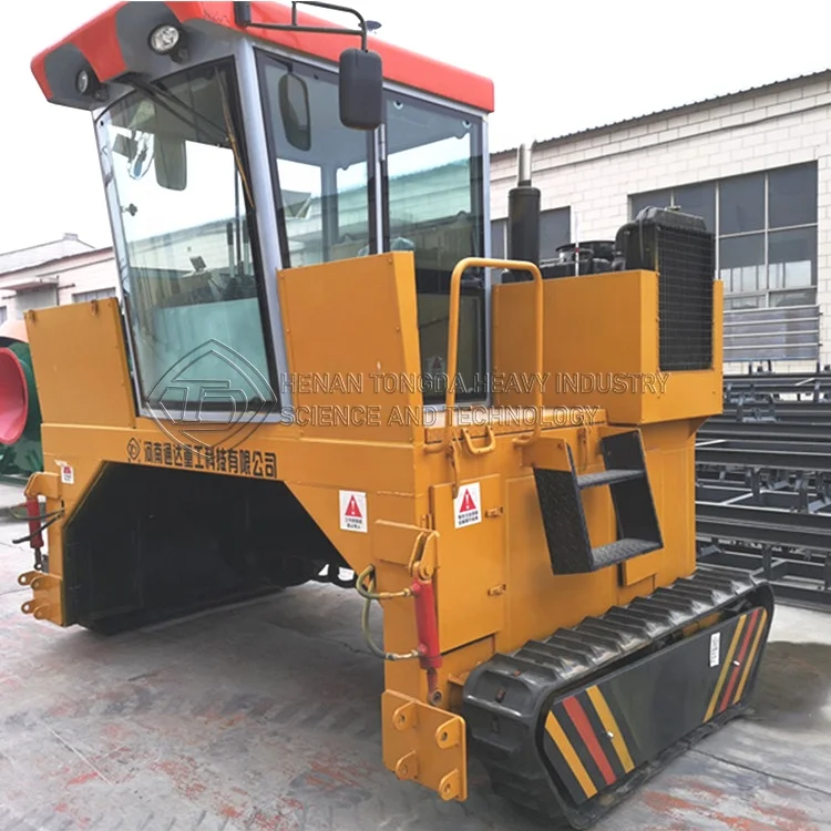 Cow dung window compost turner/crawler compost making machine/recycle equipment for composting
