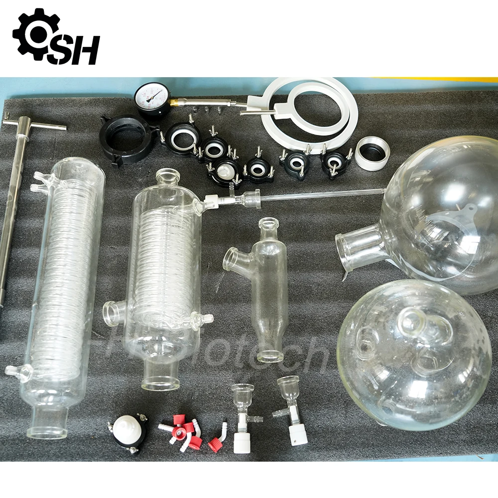 20L Vacuum rotary evaporator wiped film evaporator oil distiller