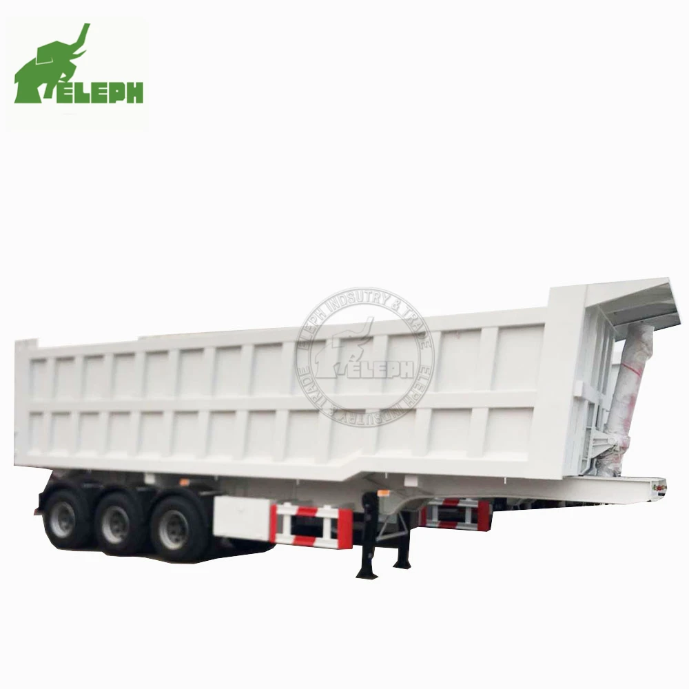 2024 Hydraulic 3 Axis Rear Dumping Tipper Truck Semi Trailer For Sale 12