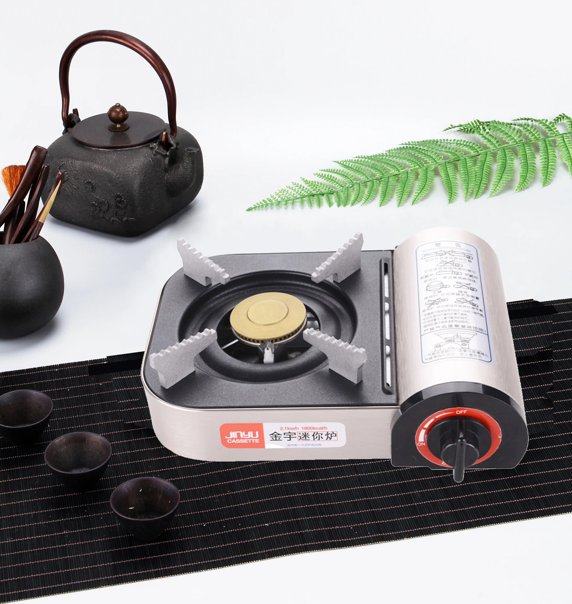 Outdoor Hot Sell Portable Gas Grill Butane Burner For Camping Iron Burner Gas Stove with Carrying Case