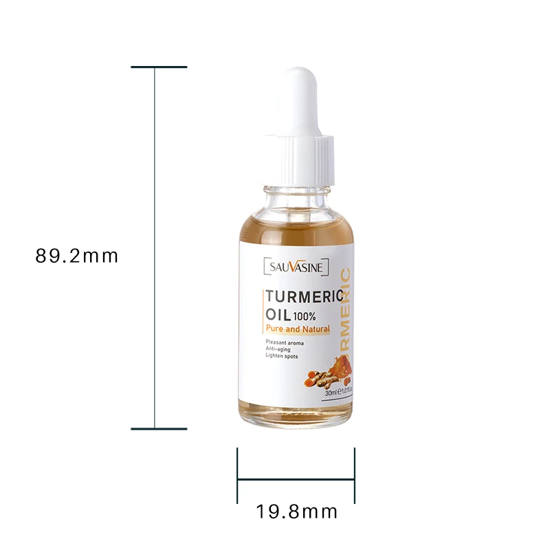 private label Custom Natural Organic Whitening Anti-Aging lighten spots Essential Oil Turmeric Facial Face Oil