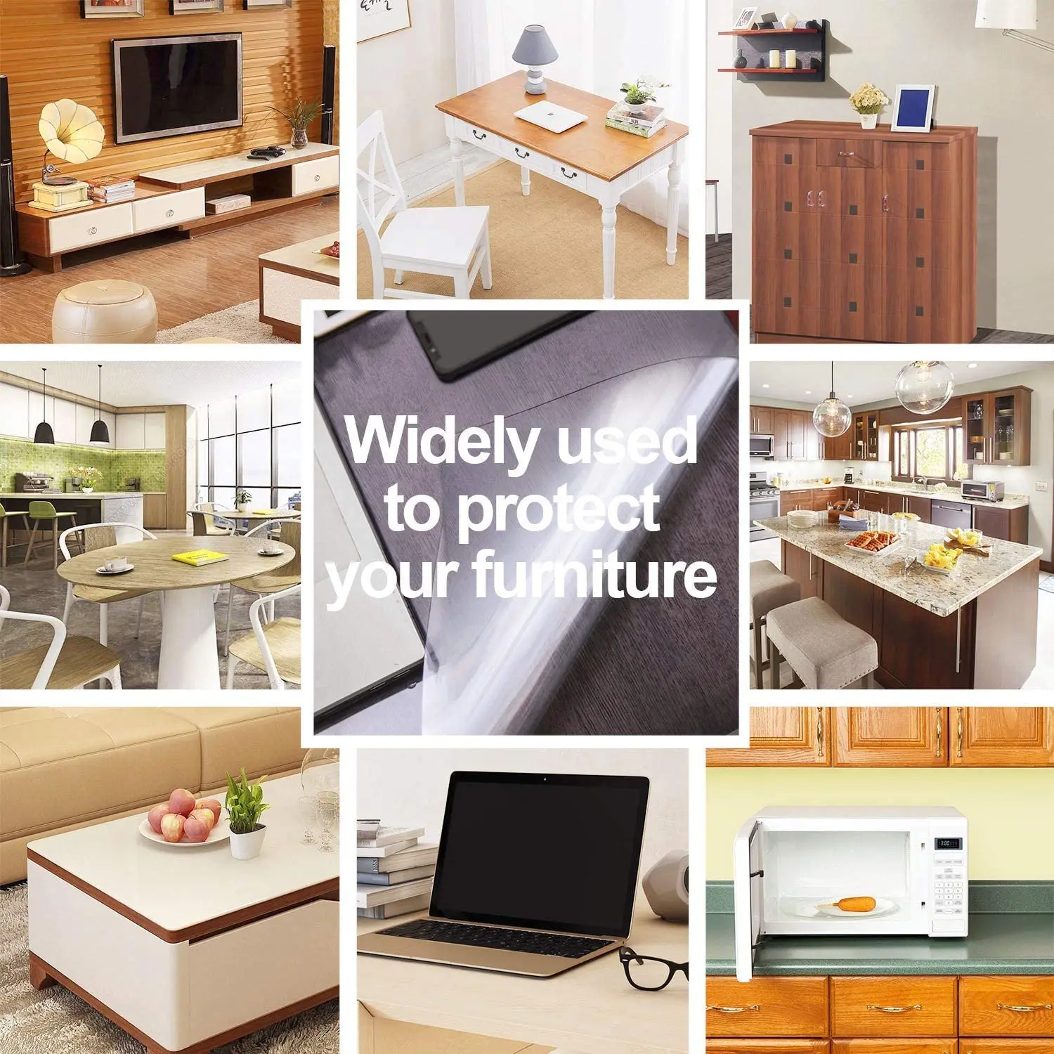 OEM Anti-Slip Transparent Office Chair Floor Mat PVC , Gaming Office Hard Floor Protection PVC Chair Foot Mat