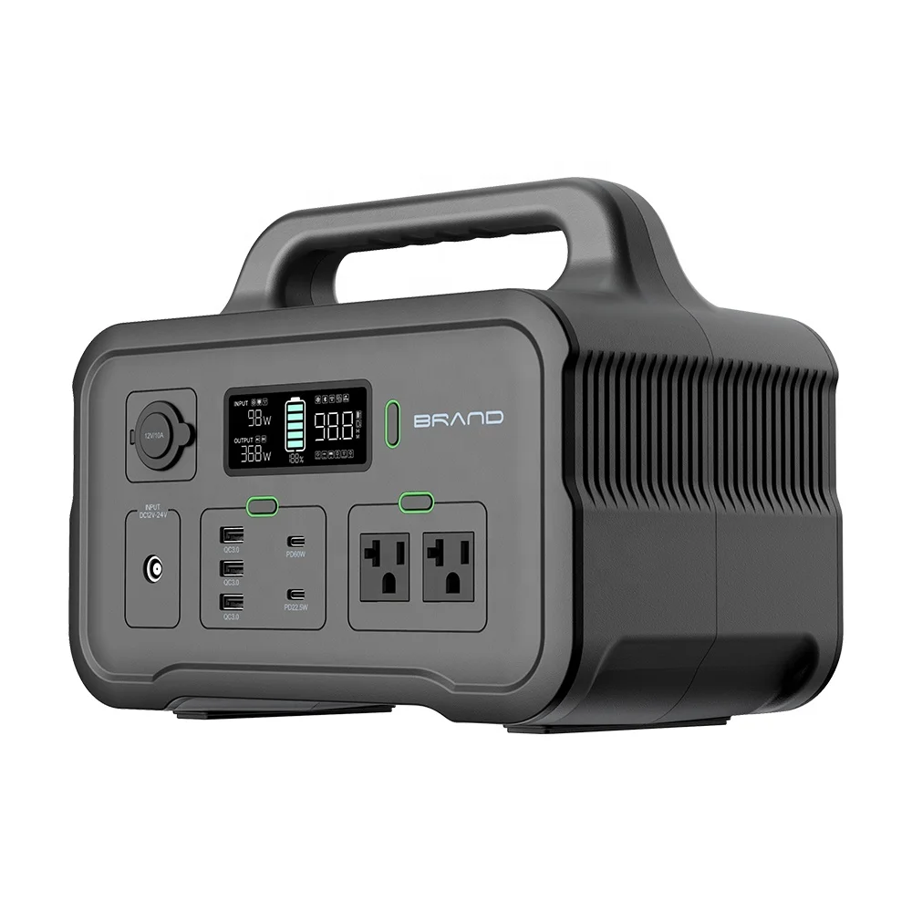 Home Outdoor Backup Generator 600W with PD Type C Laptop Power Bank 626Wh Li ion Battery Pack Portable Power Station