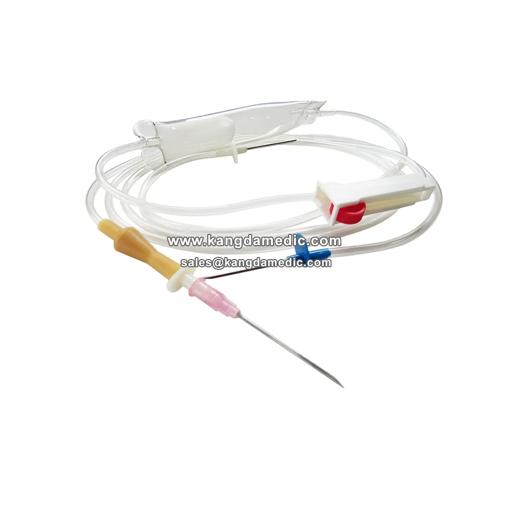 EO sterilized luer lock blood giving set with needle transfusion set