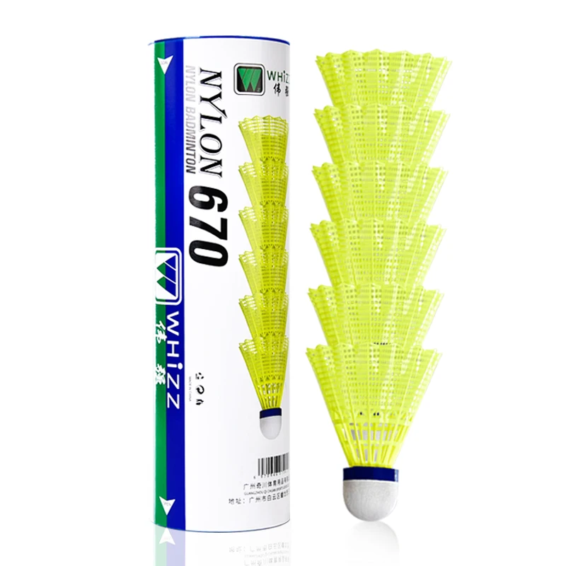 Whizz Top Quality Wholesale Nylon Durable Shuttlecock Badminton For Professional Player