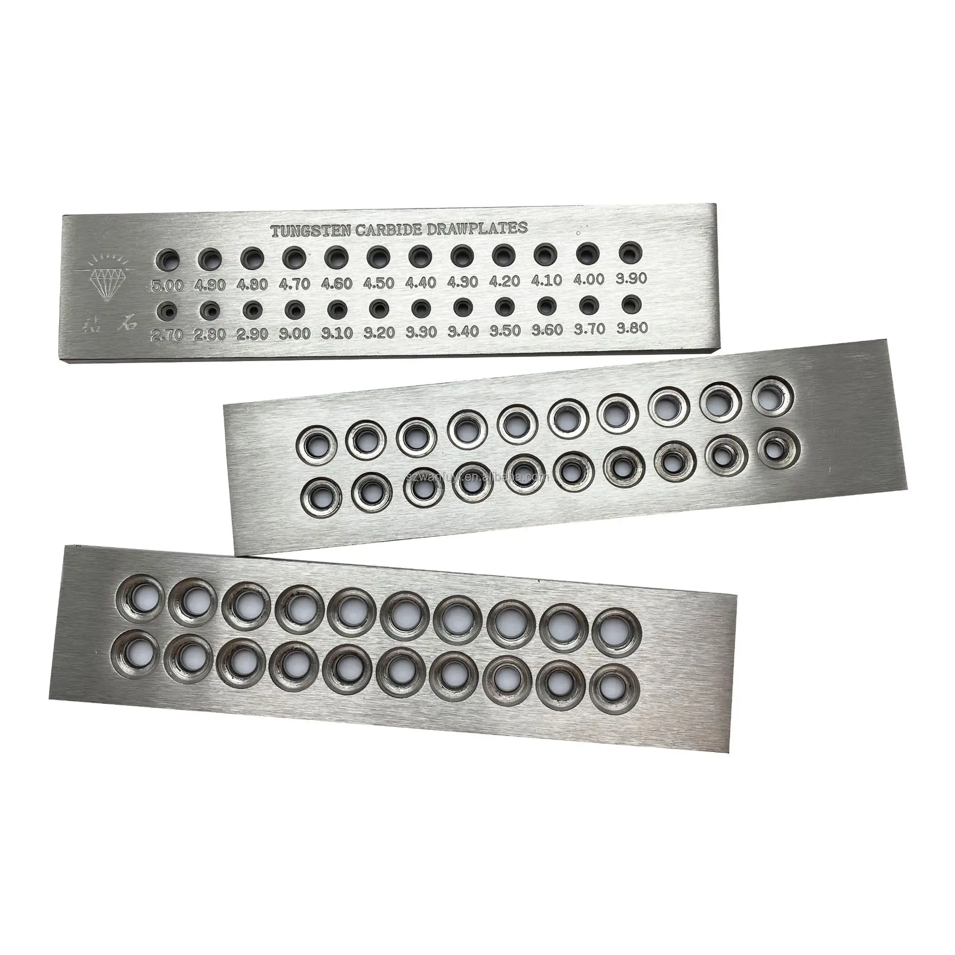 Multi size High Quality  Tungsten Carbide Steel  Drawing Board Jewelry Wire Drawplate pull gold silver wire