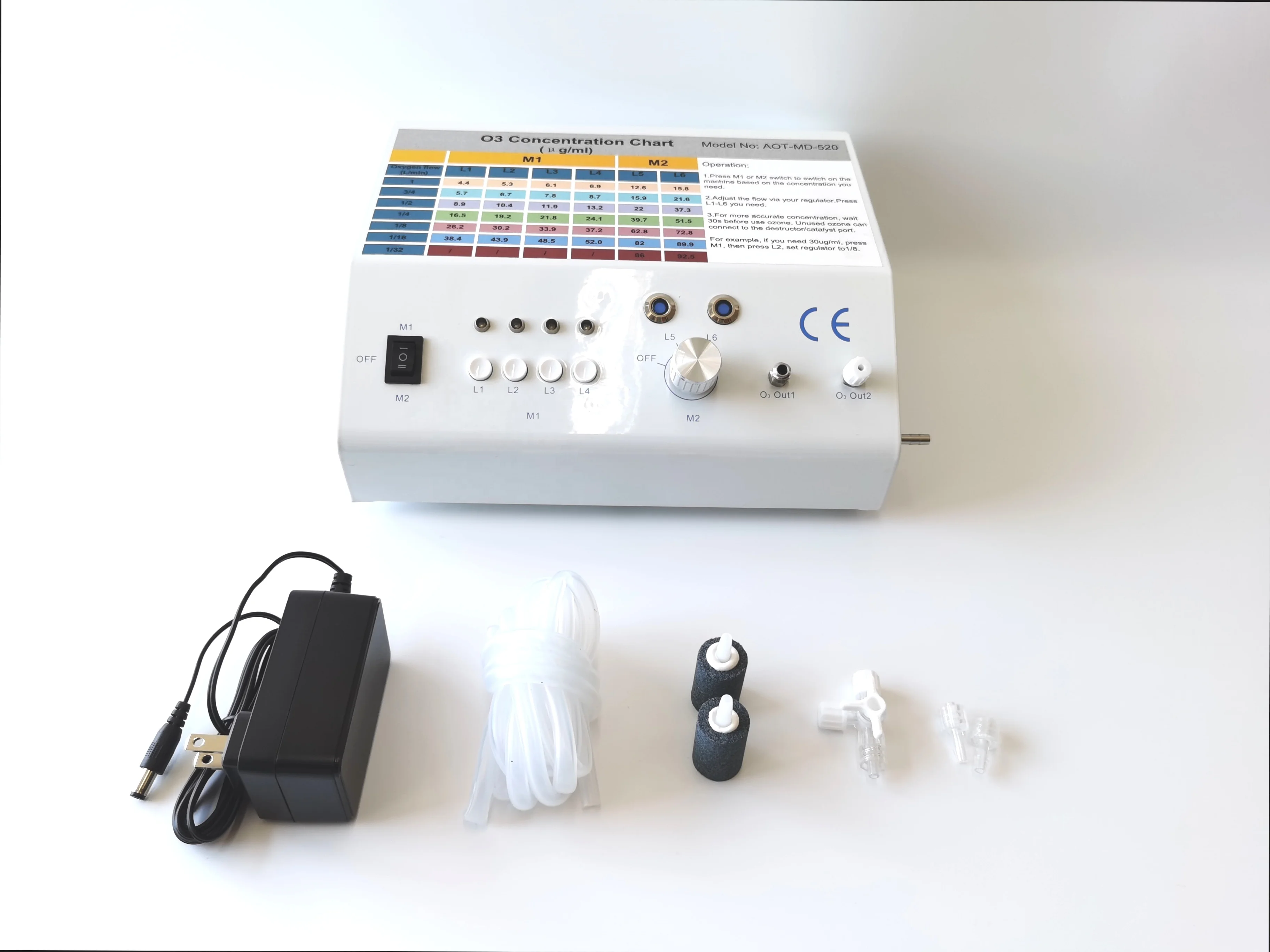 ozone generator therapy Ear/Rectal Insufflation Ozone Medical Devices With 6 Optional Ozone Levels