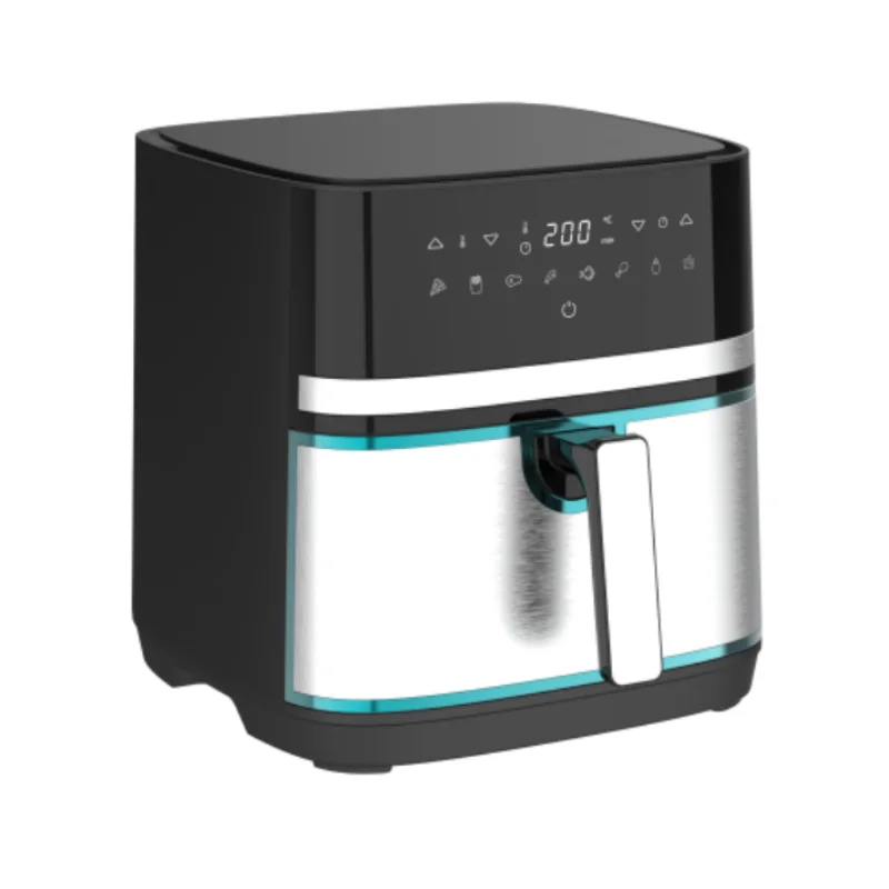 China Hot Air Fryer 8L Smart Oil Free Commercial Stainless Steel Digital Electric Air Frier Kitchen Cooking