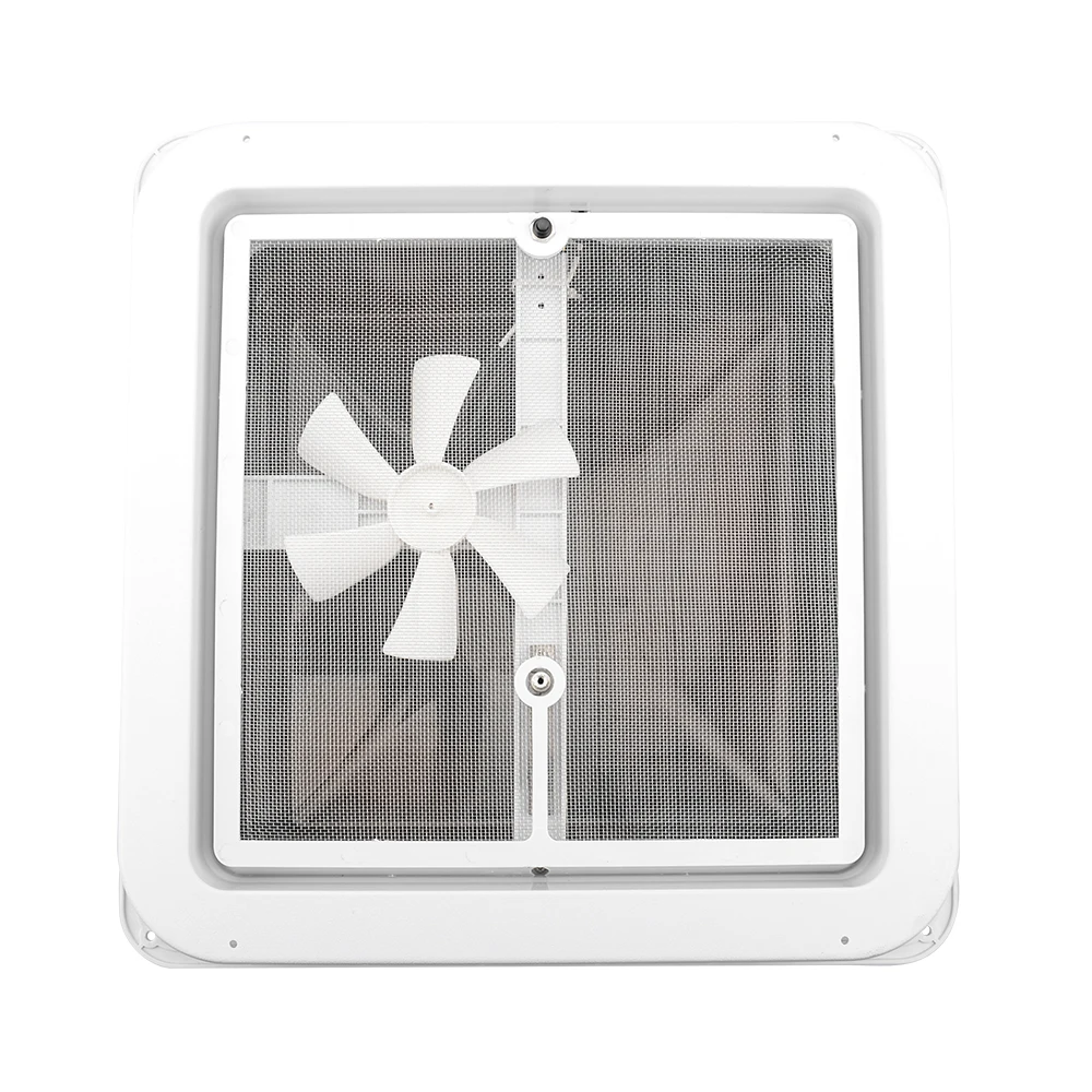  RV Trailer Caravan Camper Roof Vent Cover with a fan and motor Universal Fits 14'