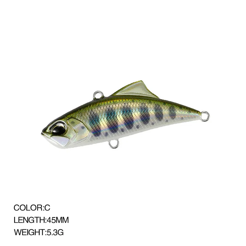 New Design Sinking Fishing Vibration Lure Hard Plastic 45mm 5.3g VIB Blade Lure Sea Bass Pesca Fishing lure