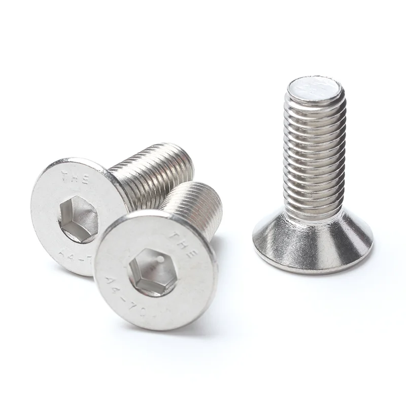 DIN7991 316 Stainless Steel A4-70 Machine Screw Hexagon Socket CSK Head Screws