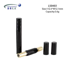 Wholesale cosmetic packaging design abs double side lipstick tube