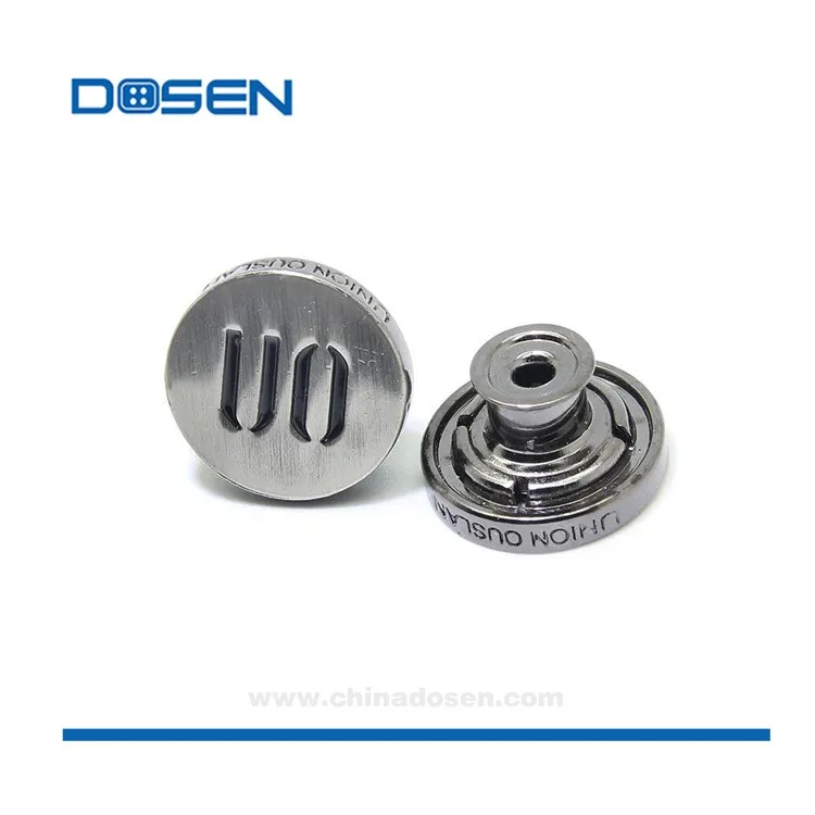 New style design jeans button metal 17mm standard denim metal buttons and rivets buttons for jeans