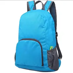 Promotional Cheap Outdoor Travel light Folding Back Pack Polyester Foldable Backpack In Stock