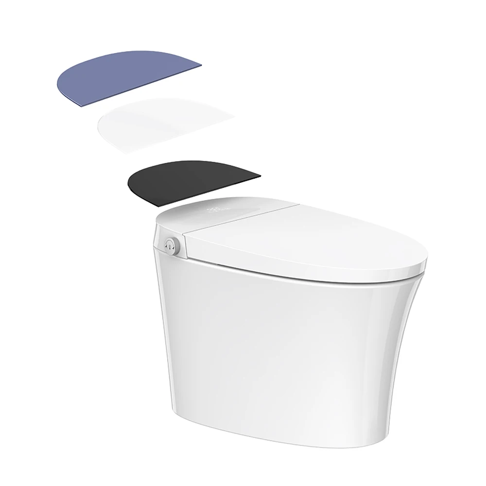 Modern bathroom high-end LED display auto wash nozzle one picec intelligent toilet smart toilet bowl