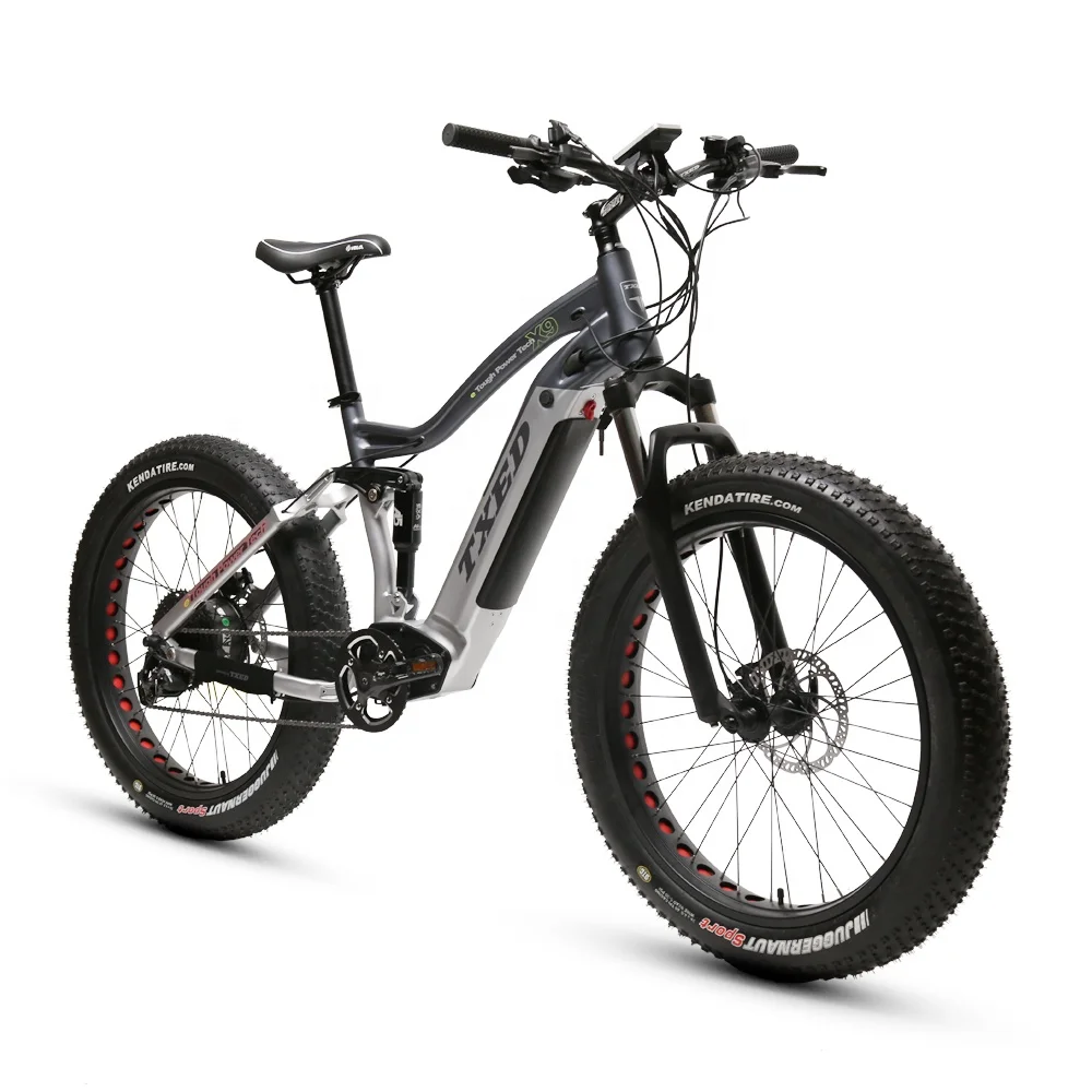 TXED fat tyre bafang motor electric bike LCD power display e bike mountain bike