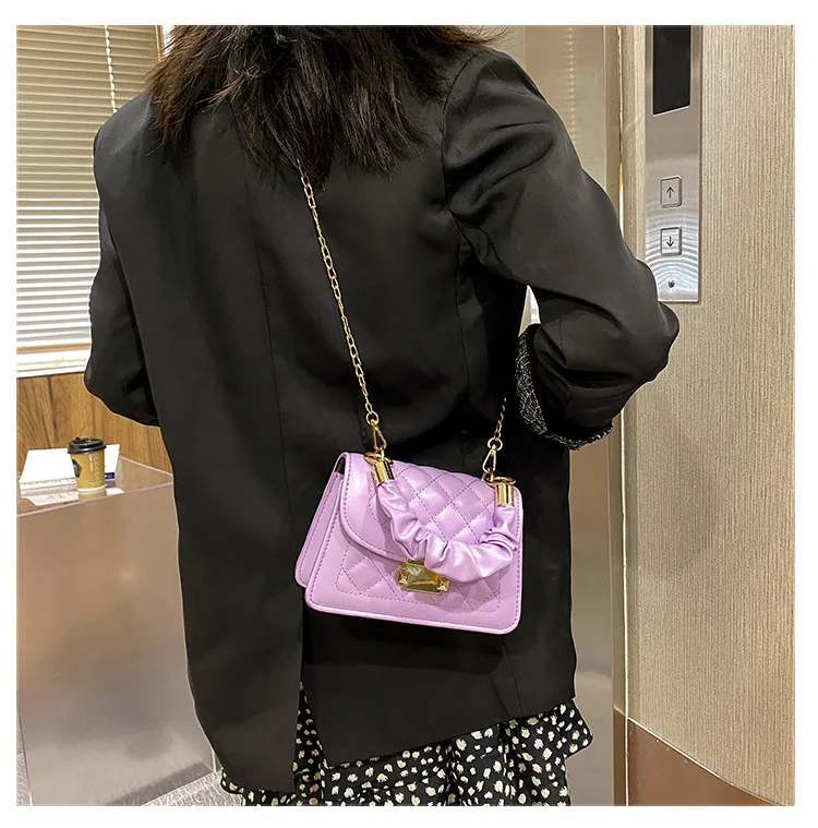 2022 In Stock fashion vegan pu leather ladies purse messenger bags women shoulder handbags