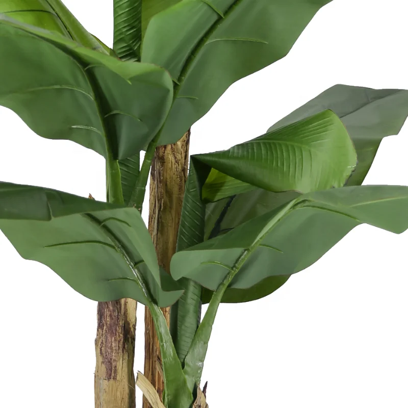 Hot Artificial Plant Banana Tree Large Leaf Products Leaves Fake Banana Tree Potted for Home Decoration