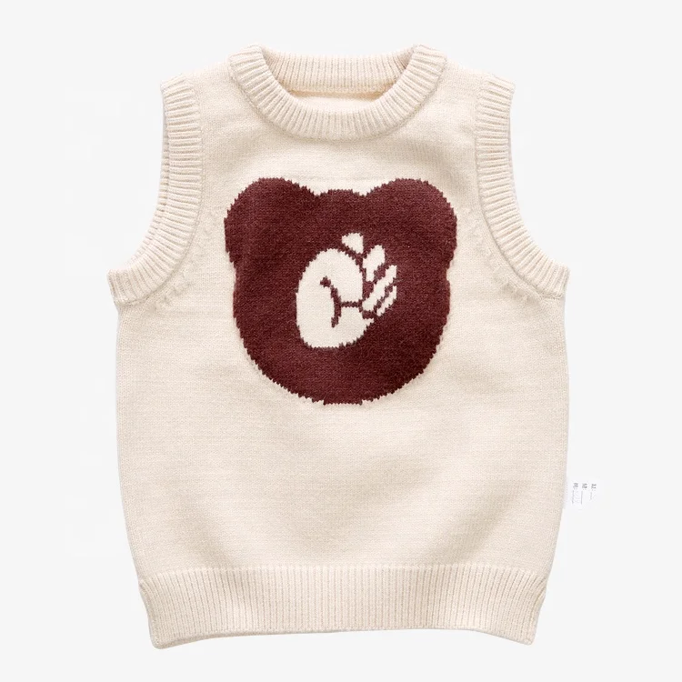 
New Fashion Design Kids Knitted Sweaters Vest Children pullover onesie sweaters vest waistcoat 