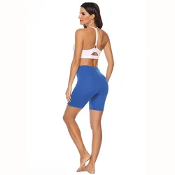 New Plain Color Dry Fit Butt Lifting Women Yoga Short Pants High Rise Gym Shorts Feminine Sport Short Tights