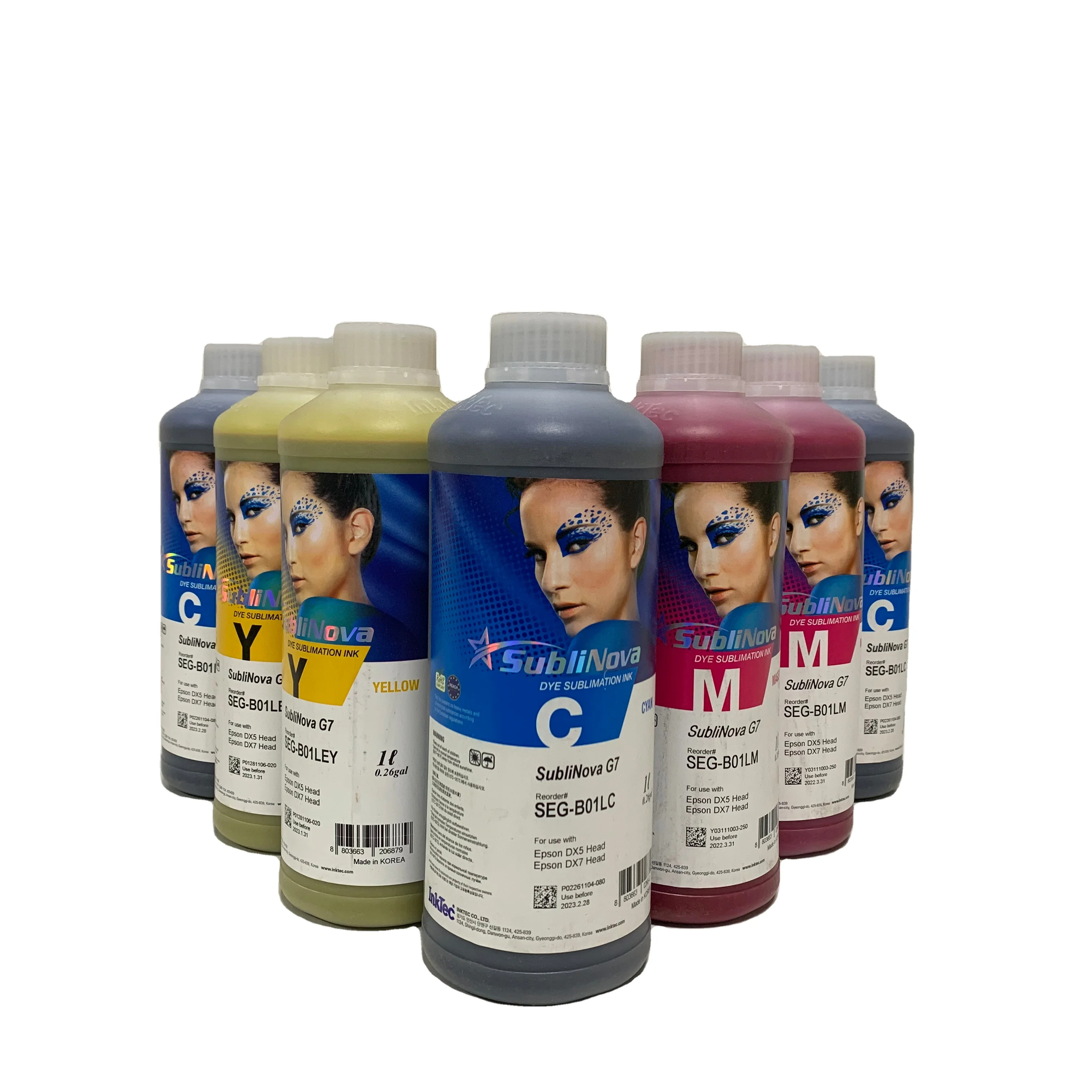 korea sublinova sublimation printer printing ink high quality original C/M/Y/K dye sublimation ink