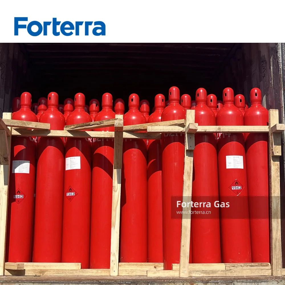 Factory Price 40L 6KG 99.95% Purity Acetylene Gas Refilling Acetylene C2H2 Gas in 40L Steel Cylinder for sale