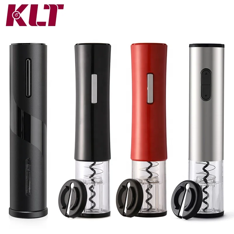 KLT Promotional Intelligent Electric Wine Opener Bottle Opener Flashlight with Foil Cutter