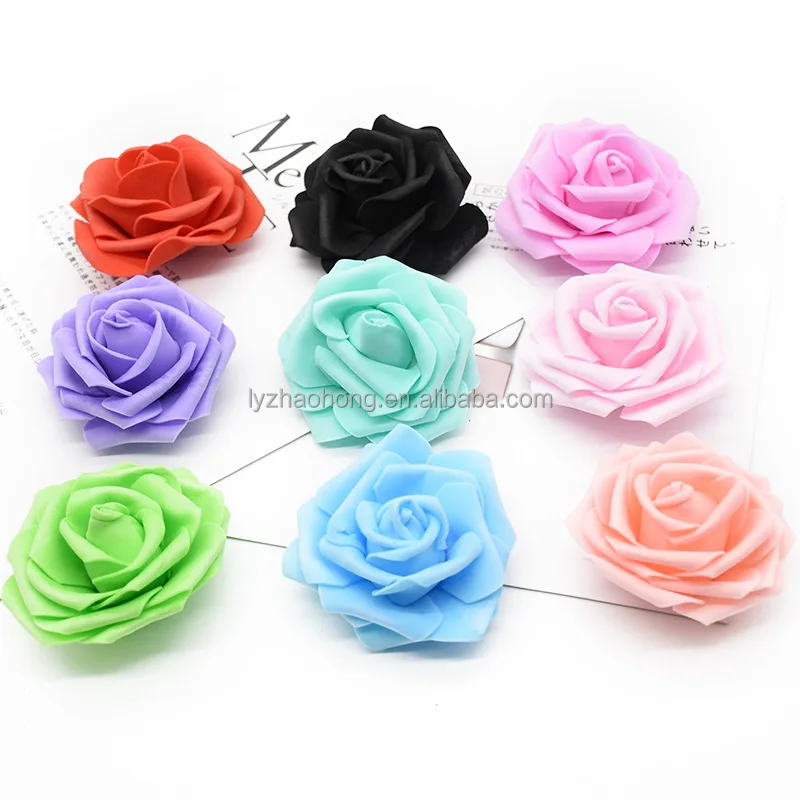 2.5CM 3.5CM 7CM 8CM DIY Handmade Rose Flowers PE rose flower golden silver rose flower for wedding hotel home decoration