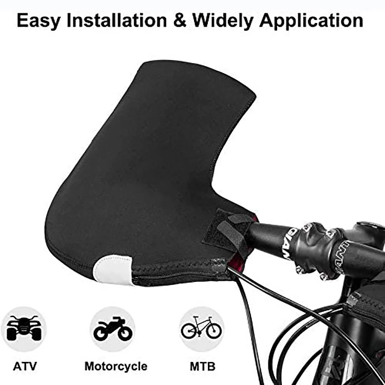 Зимние ветрозащитные удобные теплые ручки для горного велосипеда, мотоцикла, варежки для велоспорта на открытом воздухе