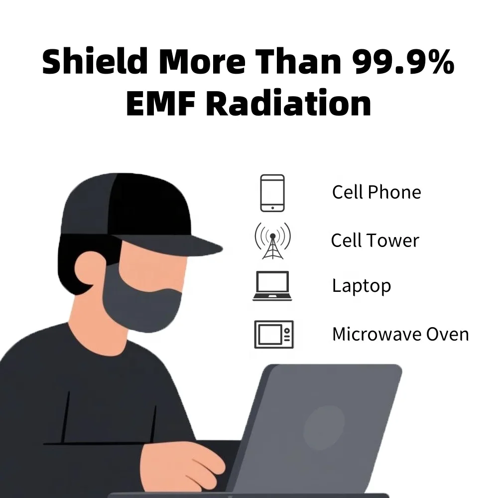 Бейсболка унисекс с защитой от электромагнитного излучения