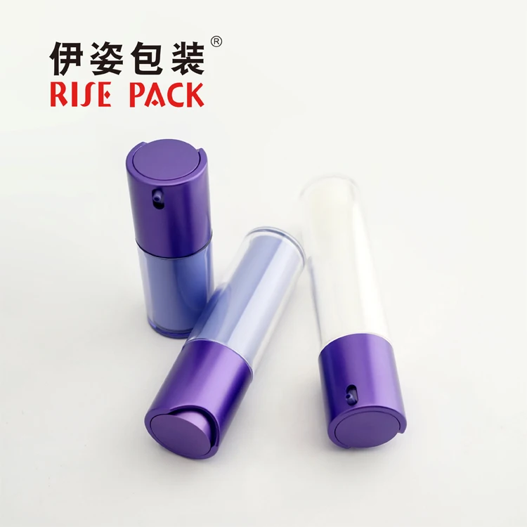 Прямая поставка с завода пустая круглая Косметическая Роскошная Вакуумная бутылка для лосьона 15 мл 30 50 насосом ухода за