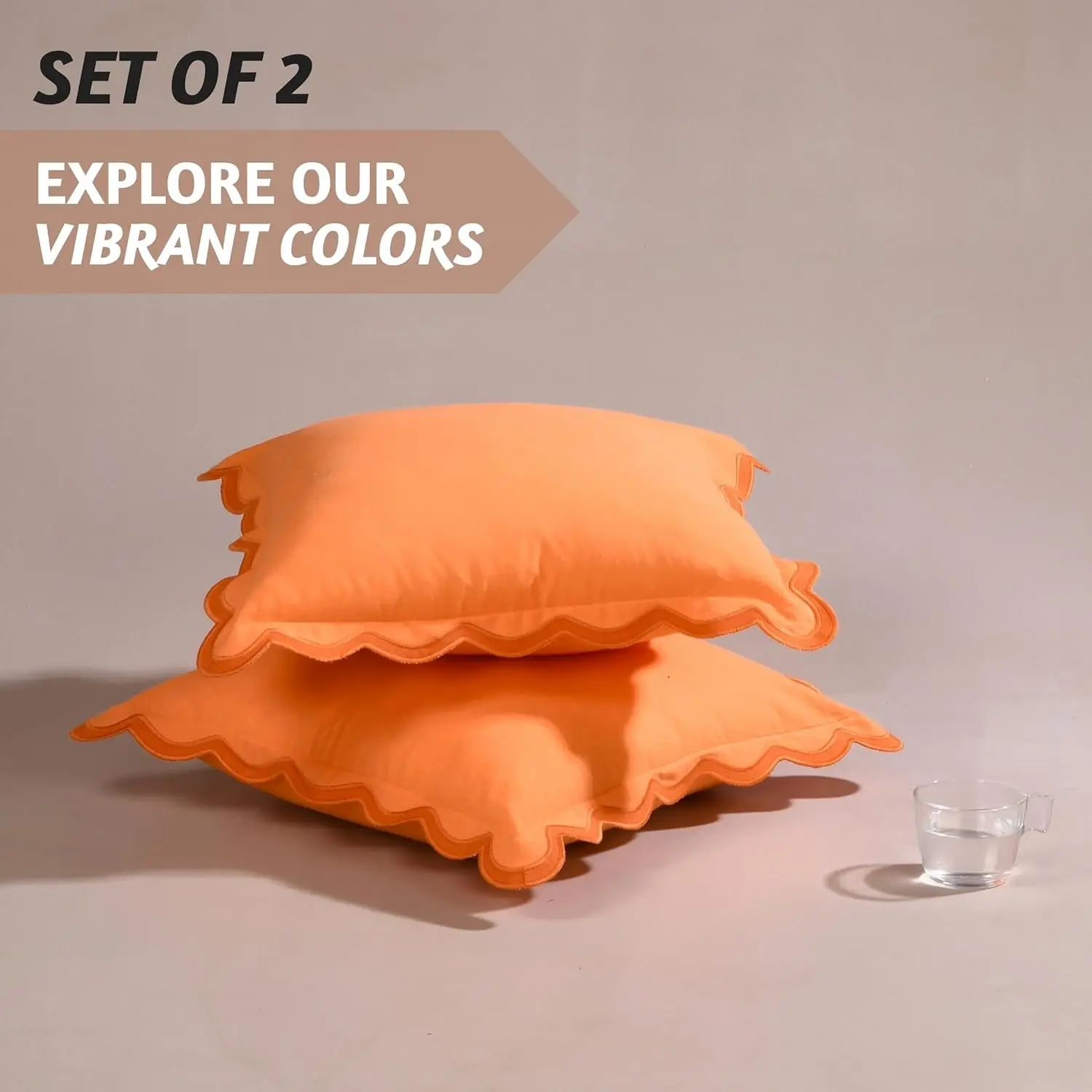 Pillow Covers for Couch, 20x20 Decorative Couch Pillows for Living Room, 100% Cotton Pillow Case or Cute Outdoor Pillows