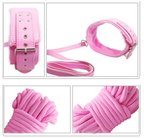 4 вида цветов плюшевая пушистая фабричная бондаж-комплект фетиш бдсм удерживающие Секс бондаж набор для взрослых секс-игрушки