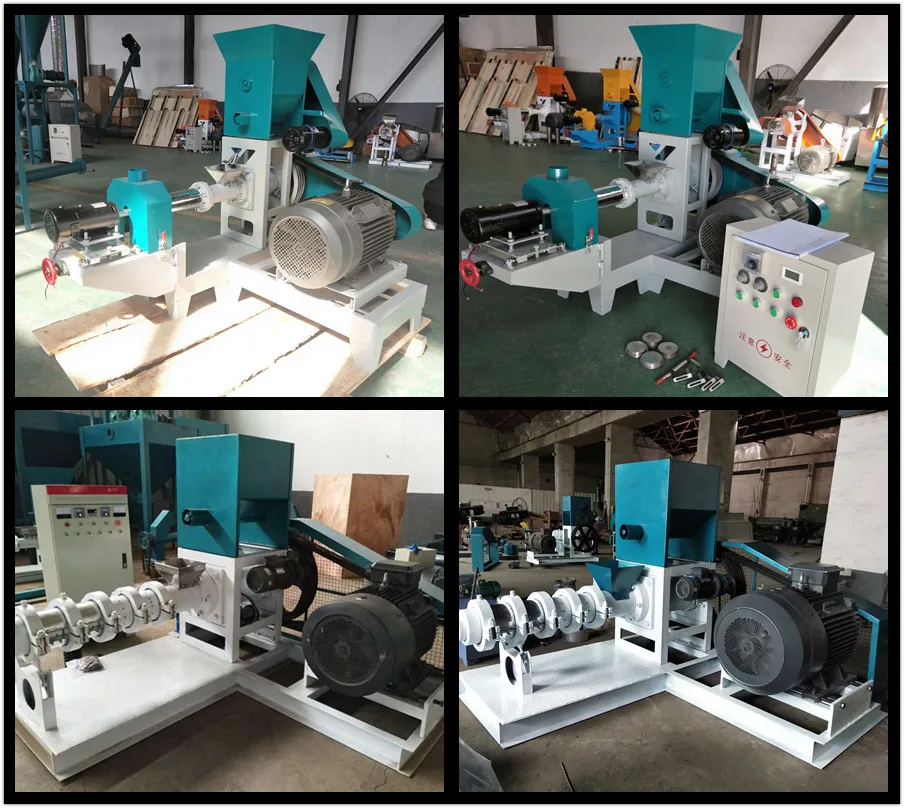 200-300KG/H High Quality Grain Soybean Rice Corn Bulking Machine Animal Feed  Extruder Machine
