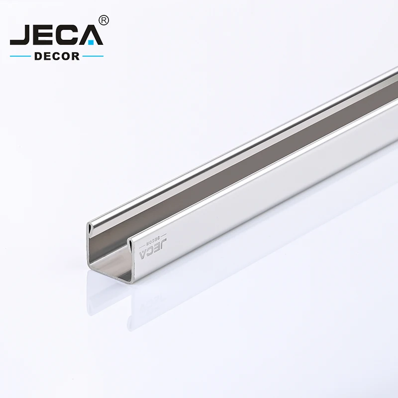Foshan Supplier JECA Glass Railing Profile Glass Clamp Railing For Decoration 304/316 Stainless Steel Tile Trim