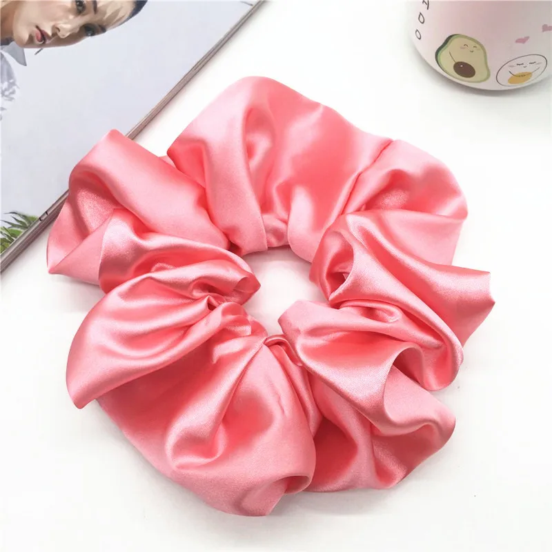wholesale satin scrunchies for Muslim women satin hijab accessory