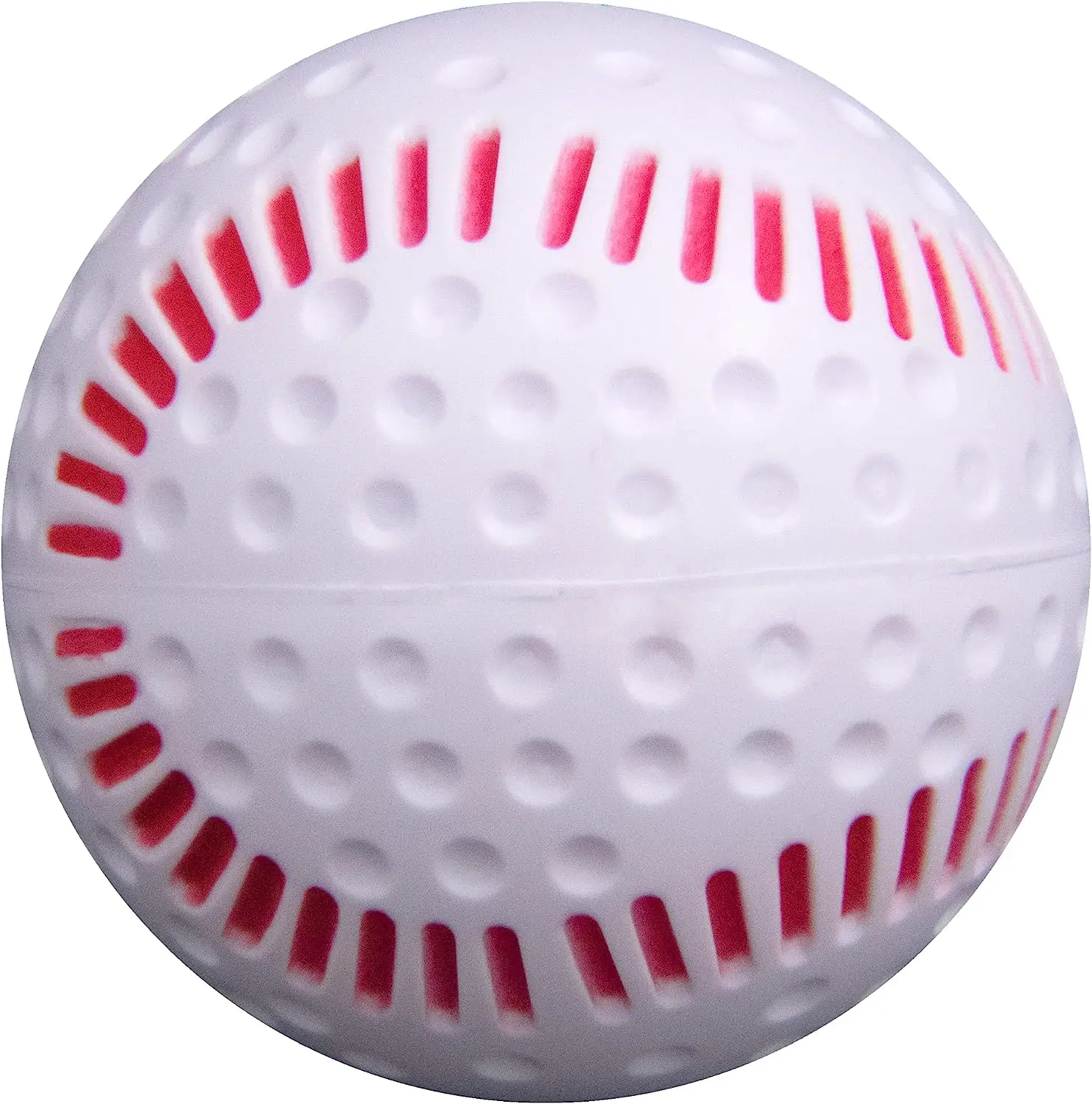 PowerAlley Seamed 60 MPH White Lite dimpled baseballs, Pitching Machine balls