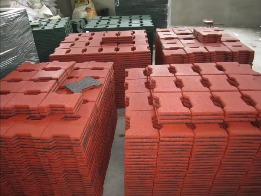 2024 Popular Top Quality Factory Customized Dog Bone Rubber Paver Flooring Bricks