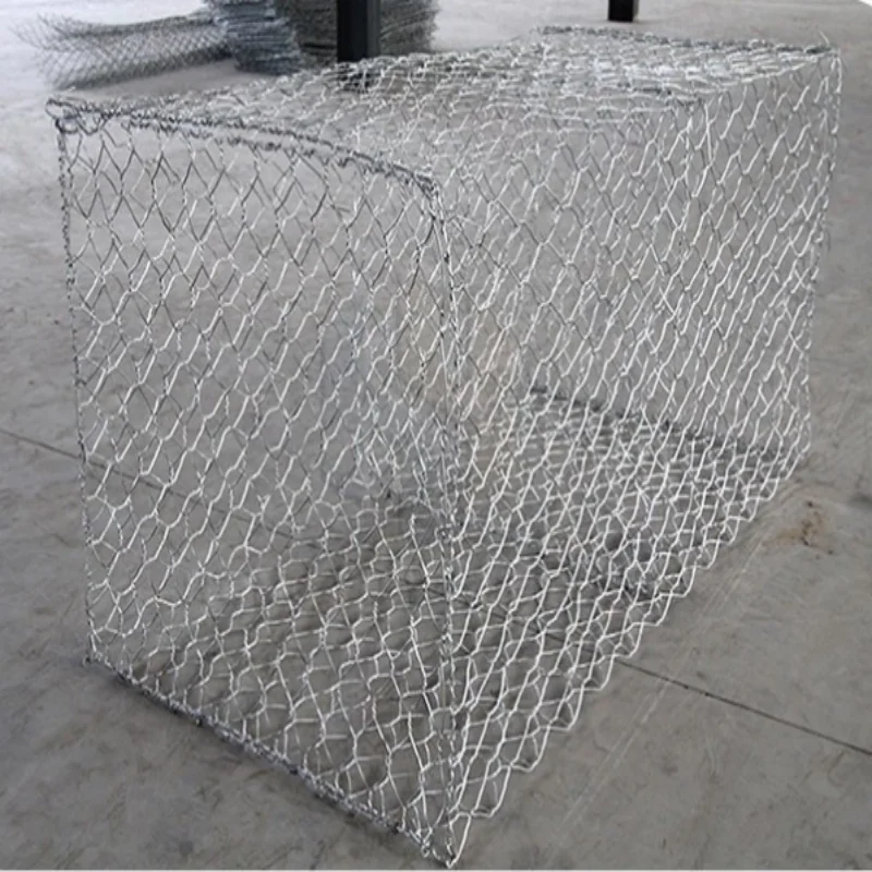 2x1x1  80*100mm Galvanized Gabion Box For River Hill And Construction gabion box price
