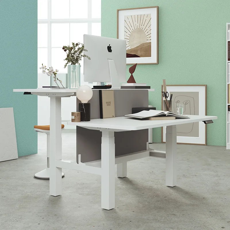 Factory custom furniture layout office cubicle workstation desk 4 person modular office partition desk bureau de travail