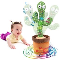 Hot selling funny stuffed toys sings and dance cactus toy plush doll dancing cactus for kid voice recording plant toys