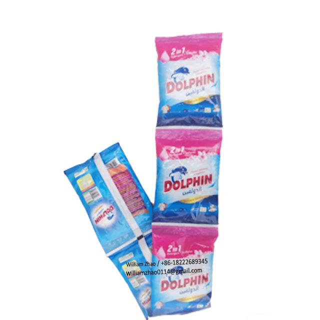 Small plastic bag packing high foam  washing powder for wholesale