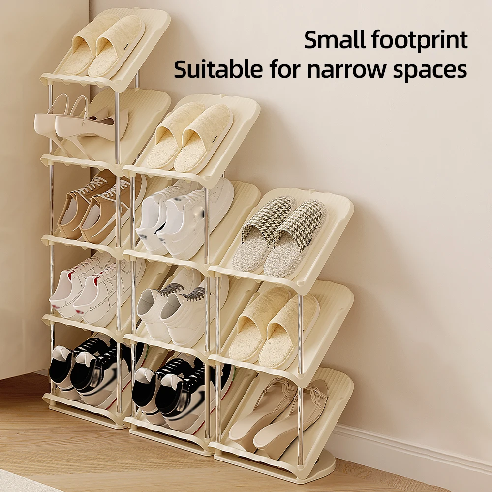 Multi-Storage Plastic Shoe Rack Cabinet Pet Material Organizer for Home Room Balcony Wardrobe Kitchen Bathroom