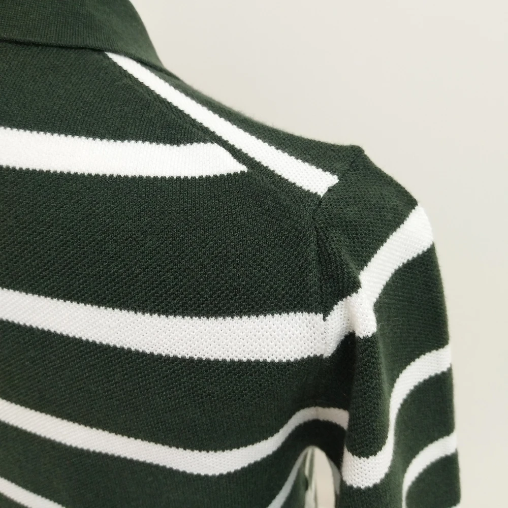 Custom US Size Soft Design breathable Polo stripe T shirt  OEM Logo Gym Clothes Man Unisex USA T Shirts.