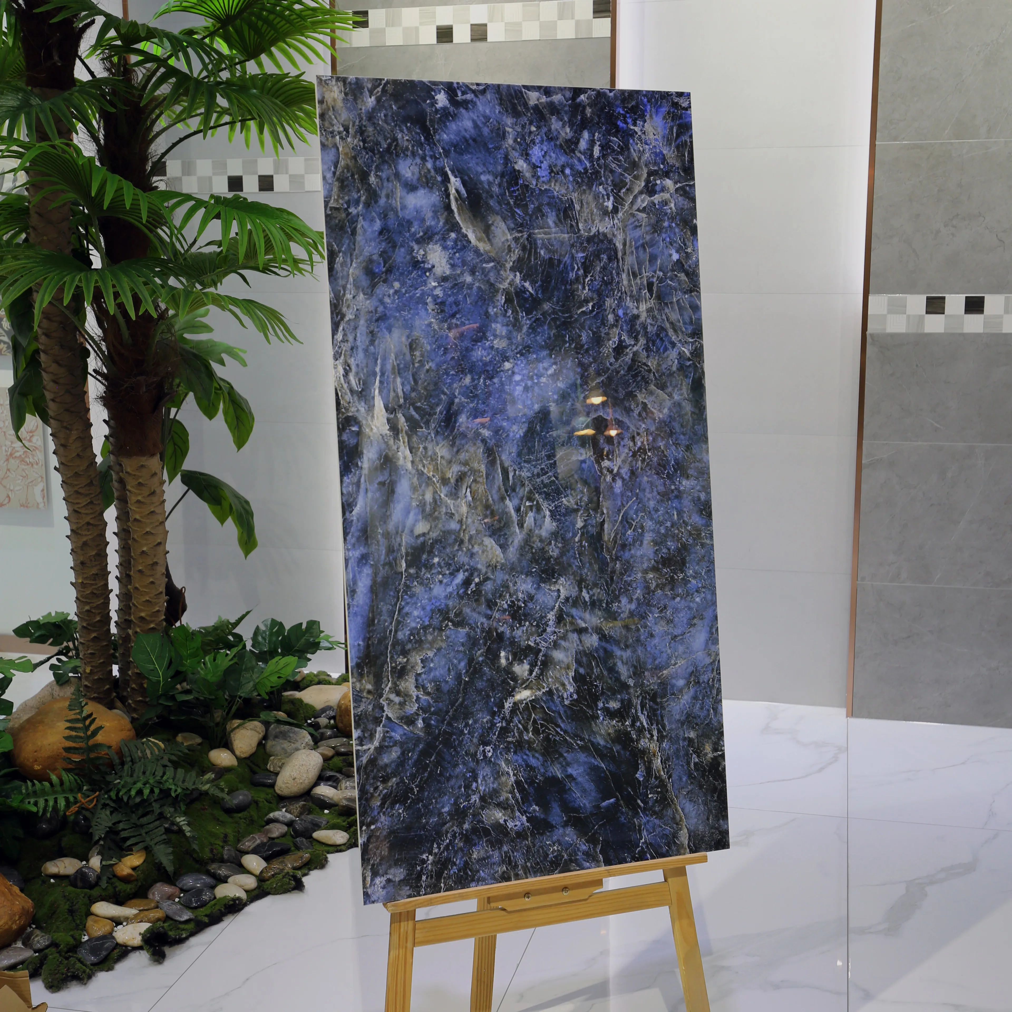 New designs slabs porcelain floor tiles Spanish designs big size glazed polished tiles with good price