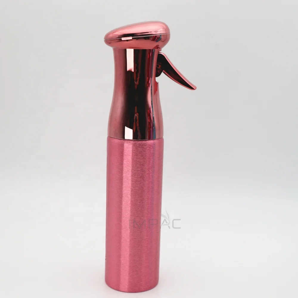 250ML shiny metal salon hair water spray continuous mist bottle